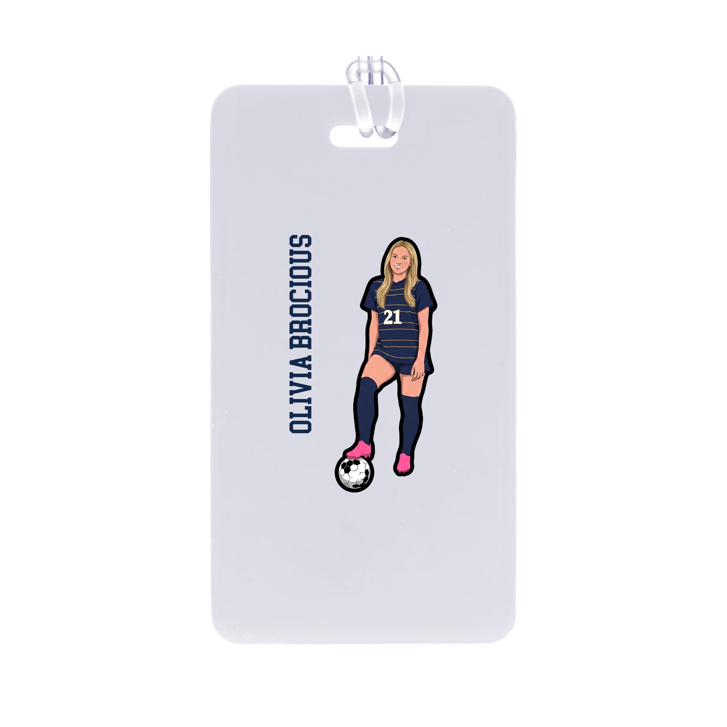 Bag Tag — Name Vertical in Classic