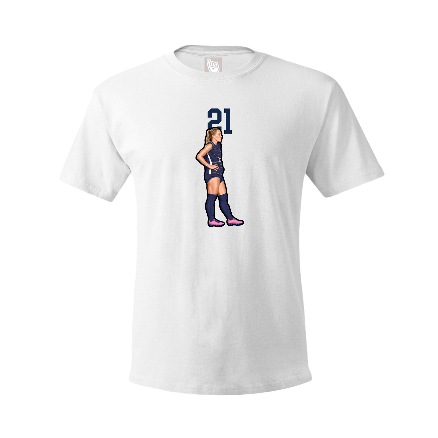 Tee — Number Top in White