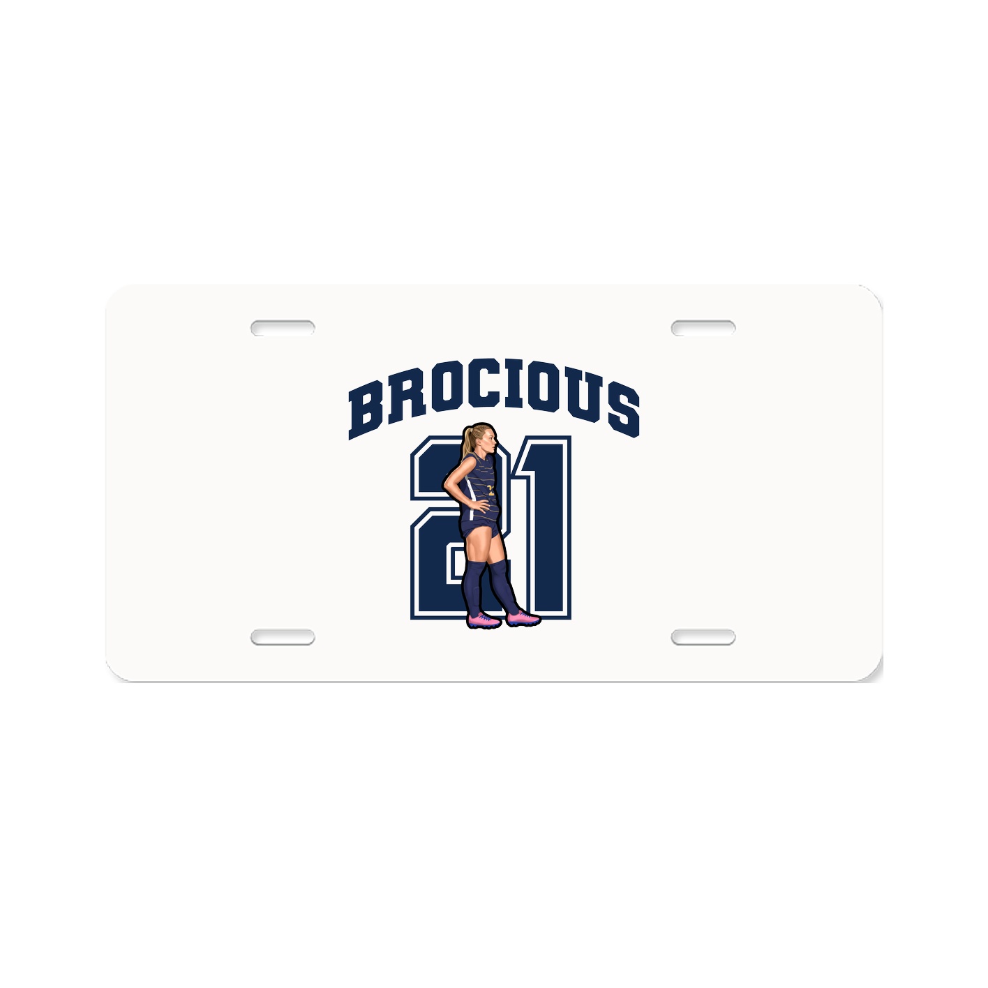 License Plate — Number in Classic