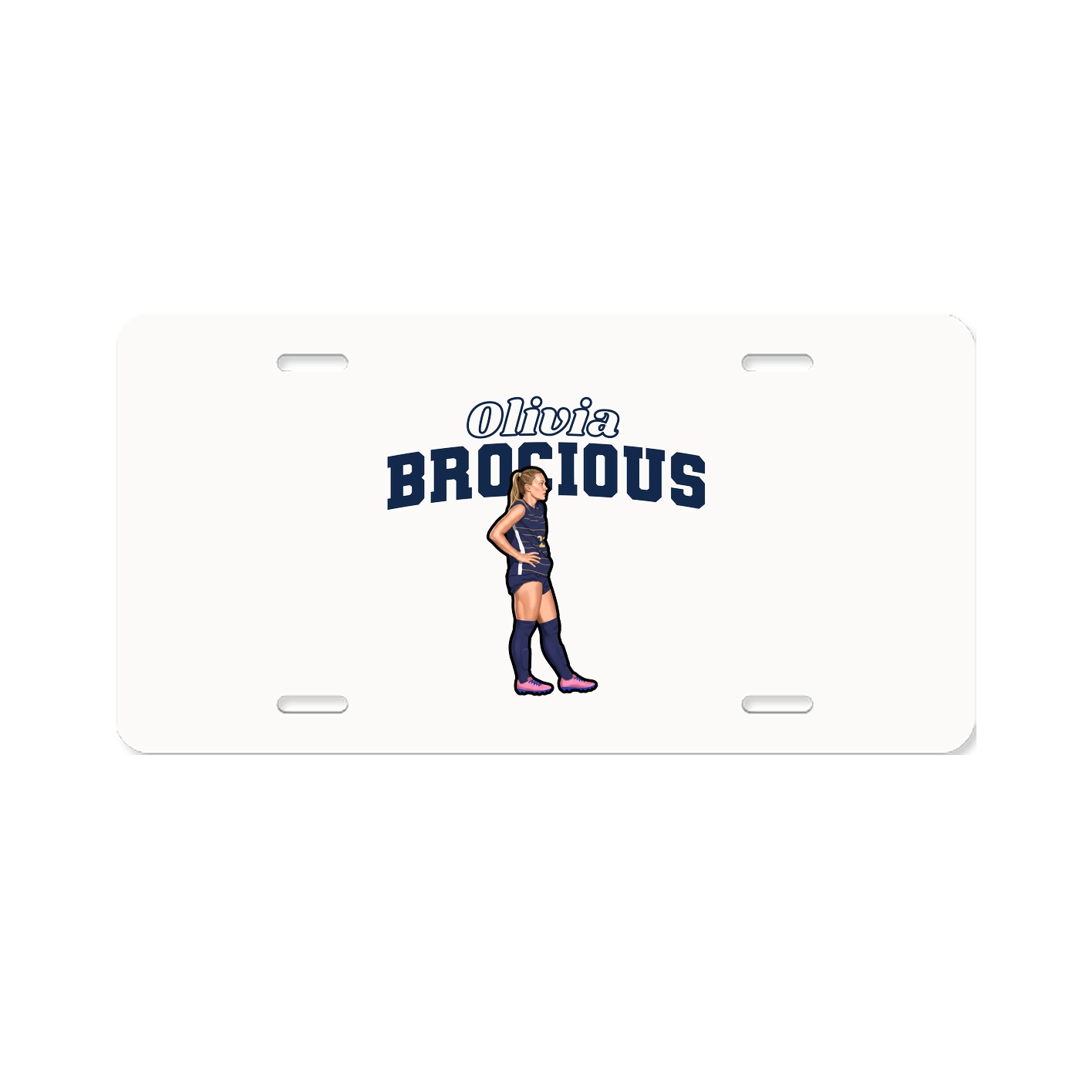 License Plate — Name Arch in Classic