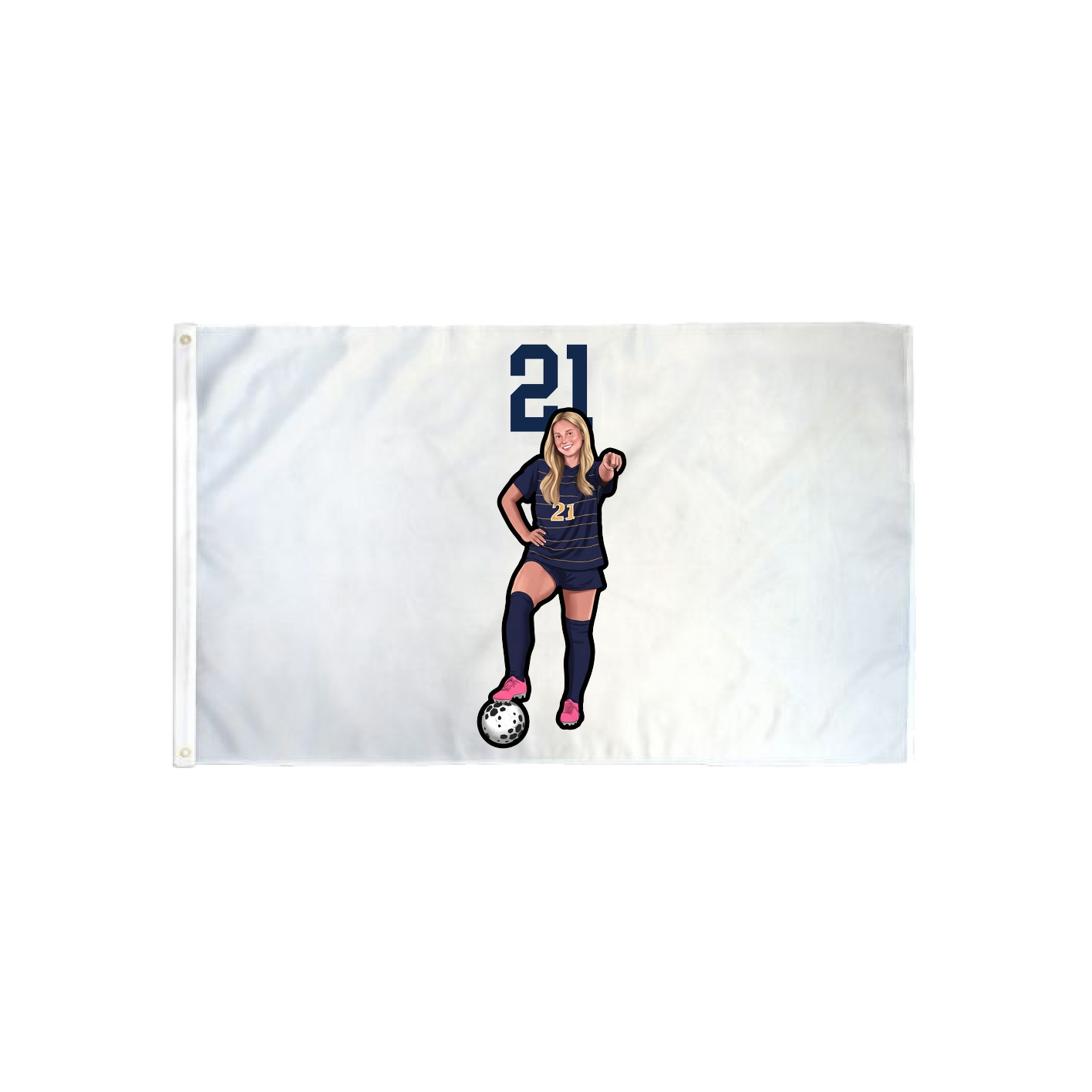 3x5 Flag — Number Top in Classic
