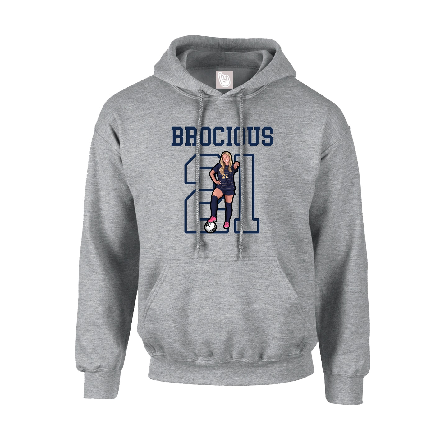 Hoodie — Shirsey in Grey