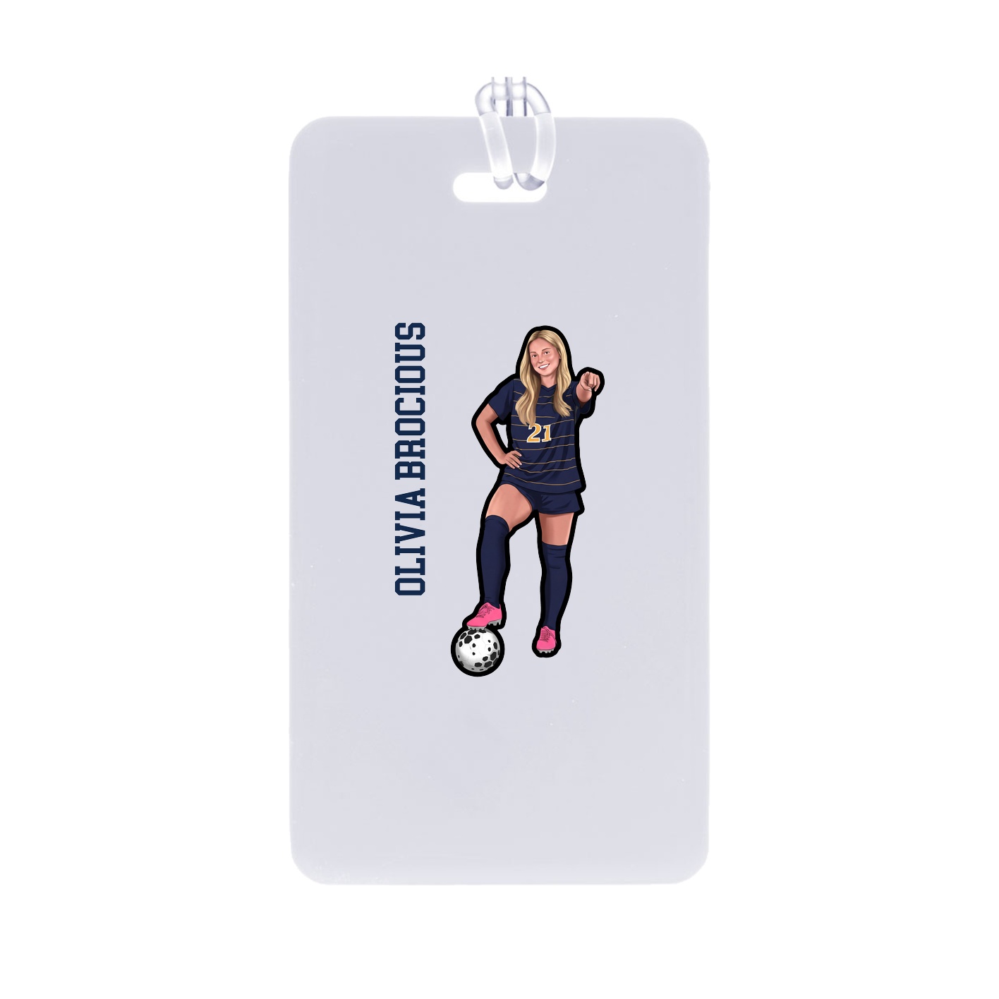 Bag Tag — Name Vertical in Classic