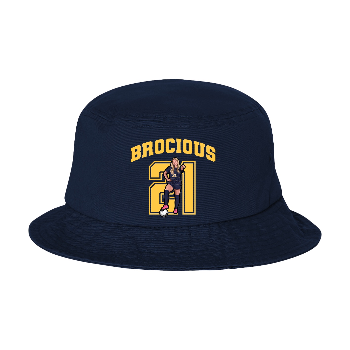 Bucket Cap — Number in Navy