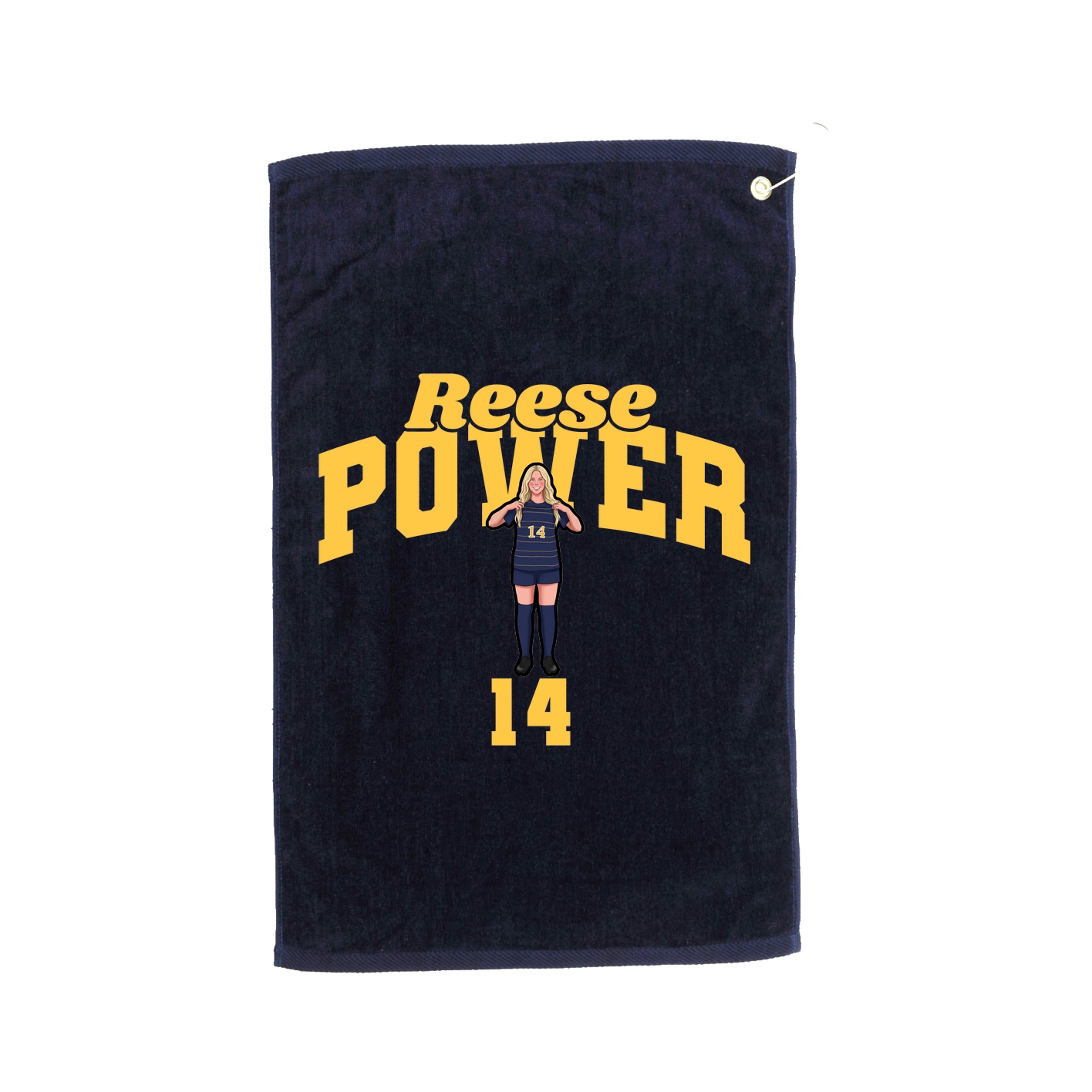 Golf Towel — Signature Arch in Navy