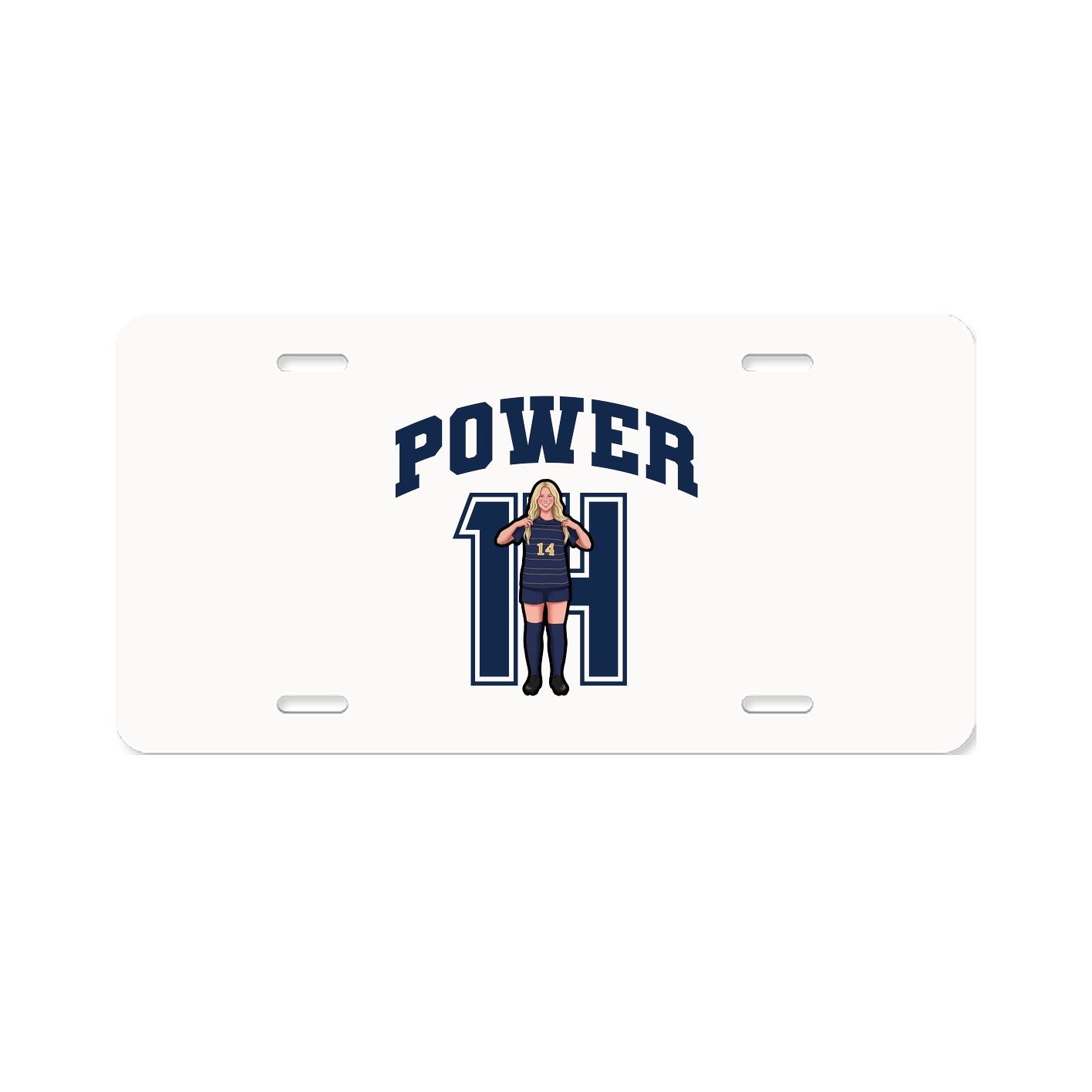 License Plate — Number in Classic