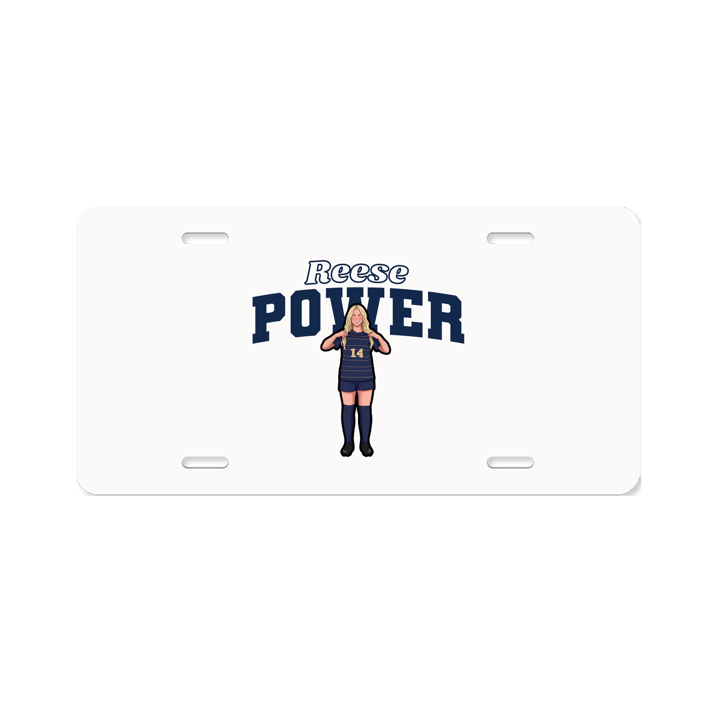 License Plate — Name Arch in Classic