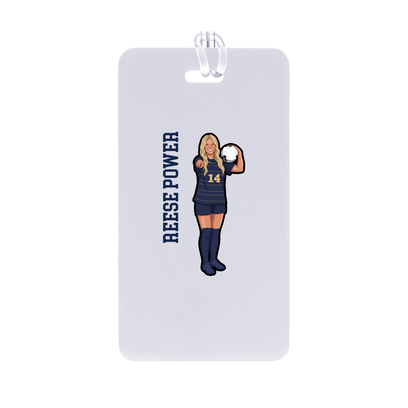 Bag Tag — Name Vertical in Classic