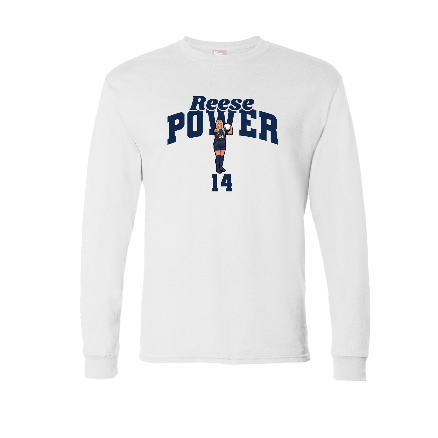 Long Sleeve Tee — Signature Arch in White