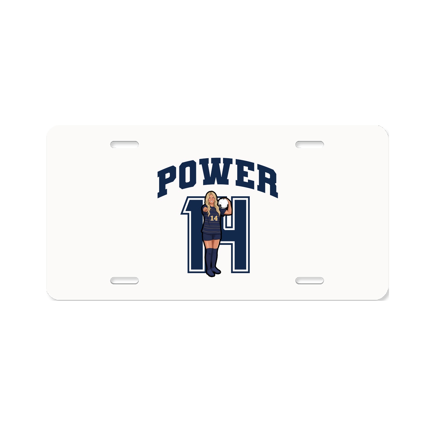 License Plate — Number in Classic