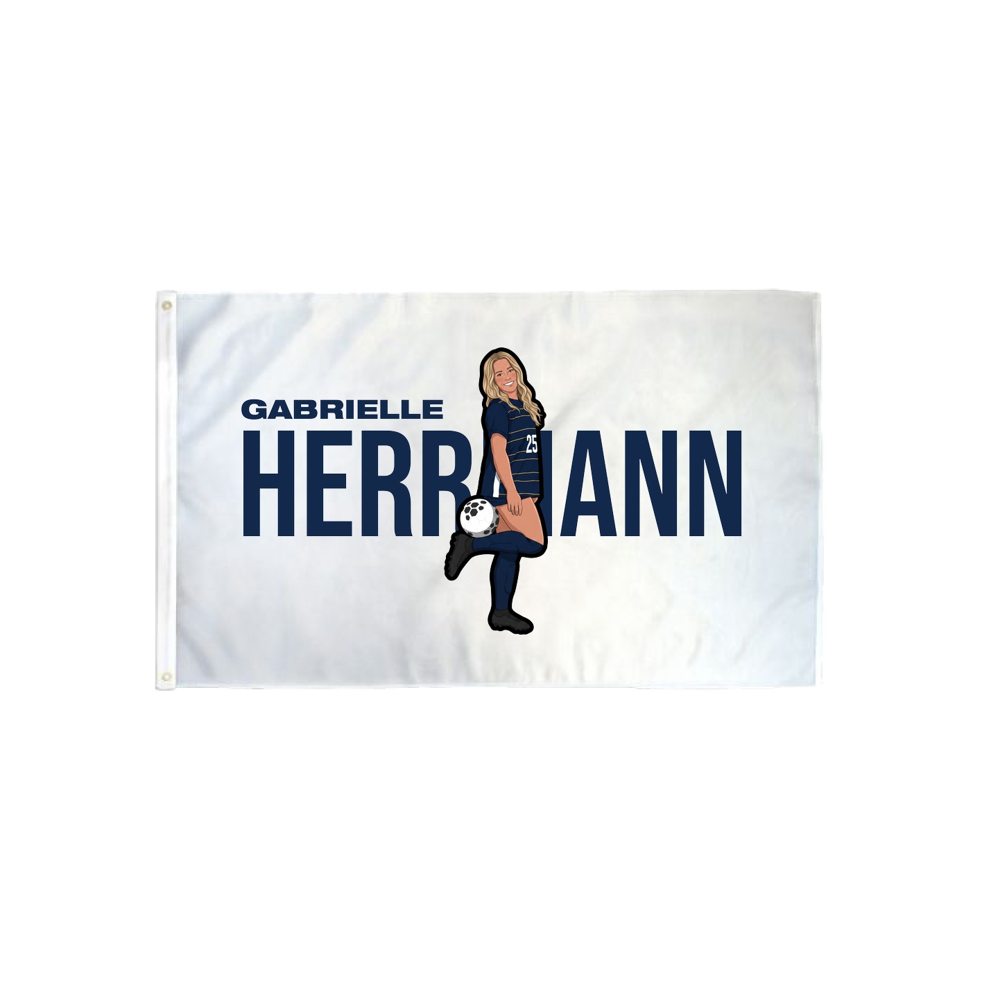 3x5 Flag — Player Name in Classic