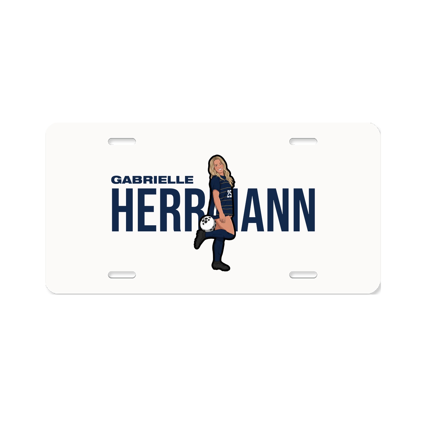 License Plate — Player Name in Classic