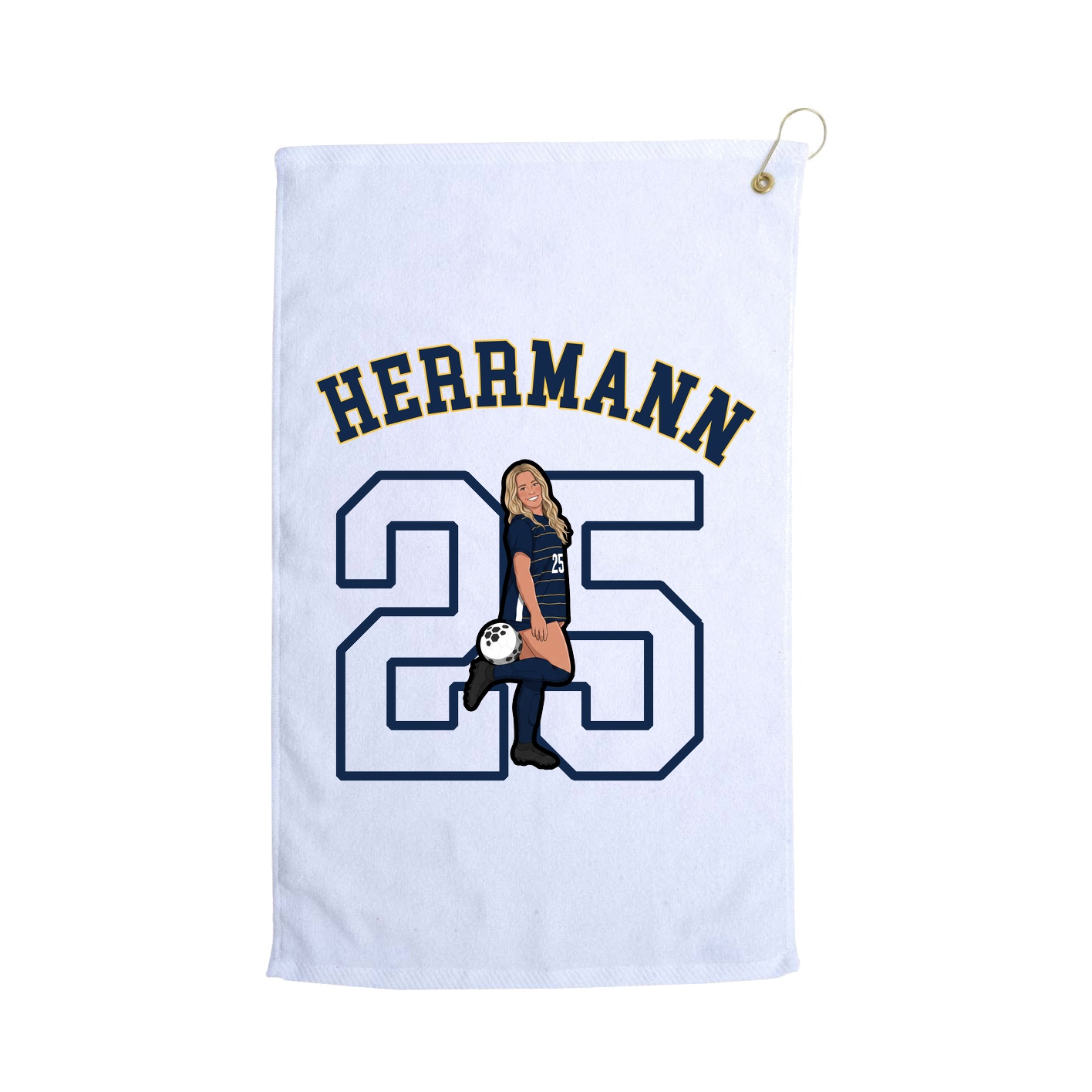 Golf Towel — Shirsey Arch in White