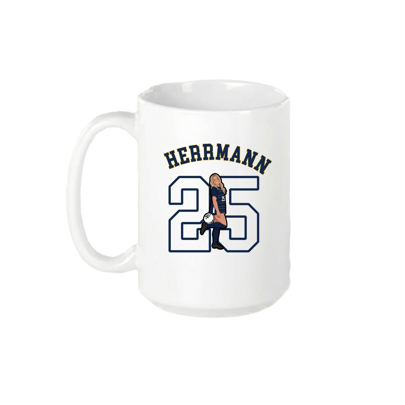 15oz Coffee Mug — Shirsey Arch in White