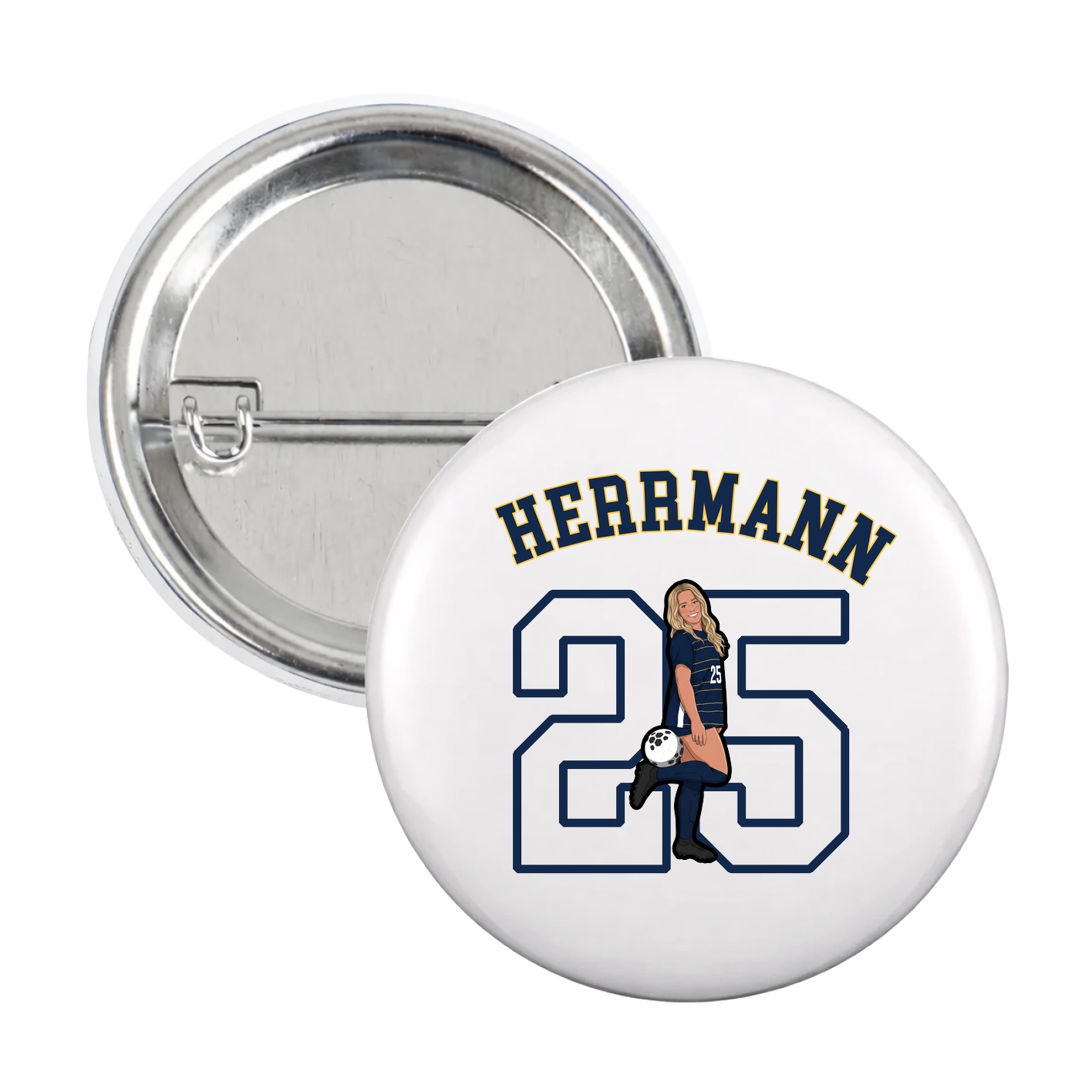 Game Day Button — Shirsey Arch in White