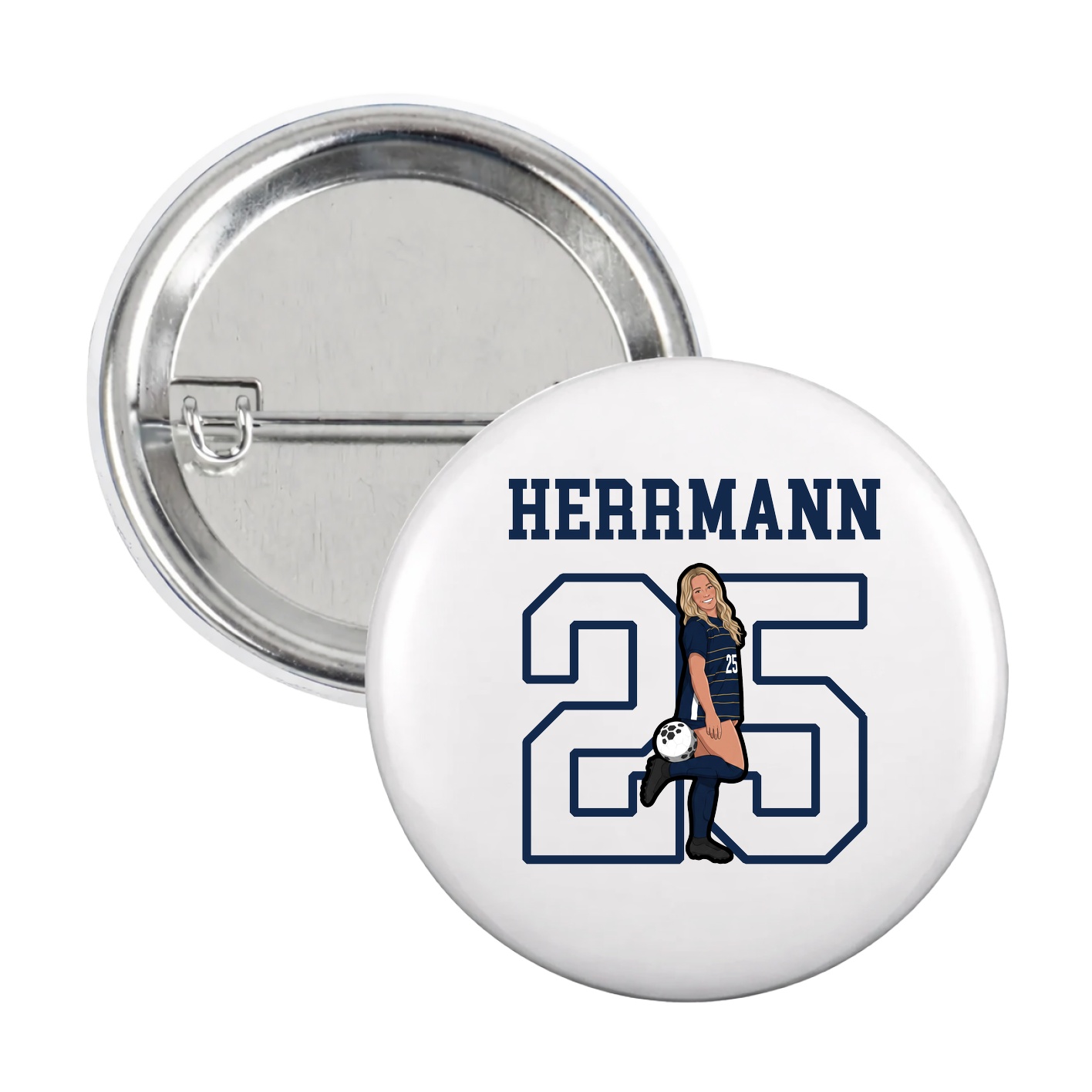 Game Day Button — Shirsey in White