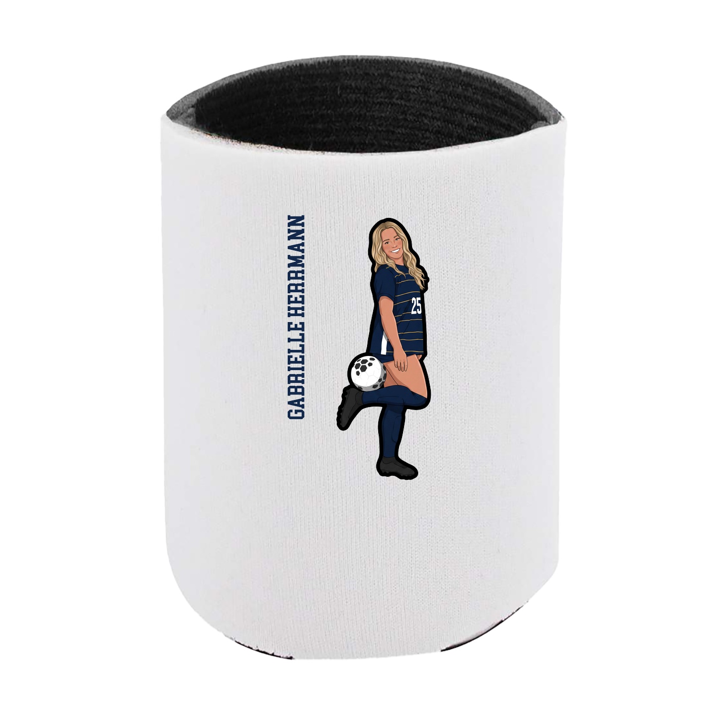 Can Holder — Name Vertical in White