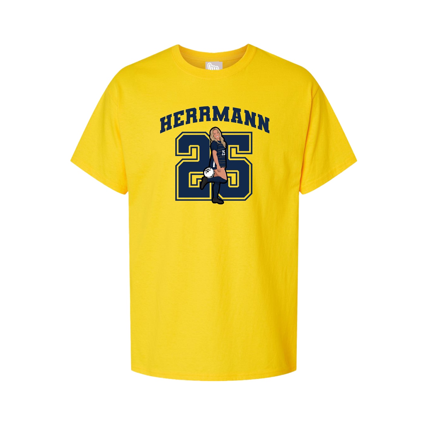 Tee — Number in Gold