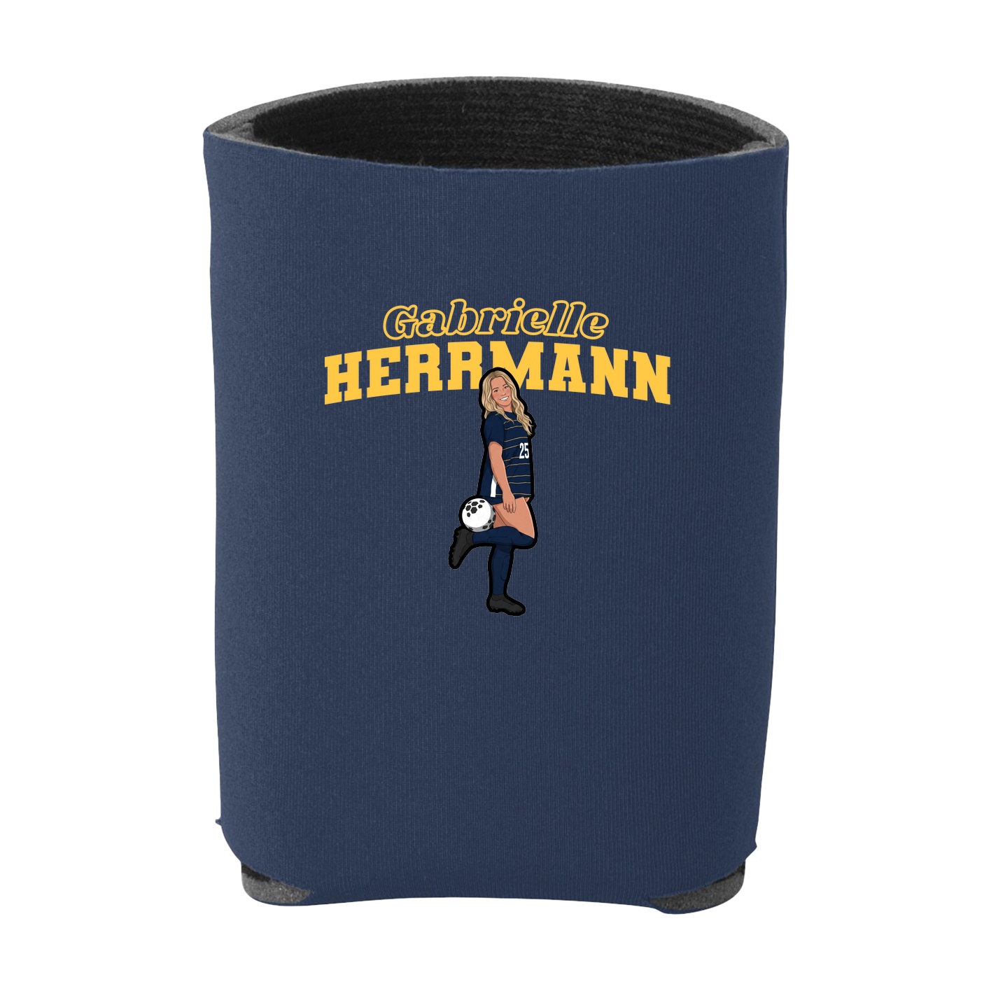 Can Holder — Name Arch in Navy