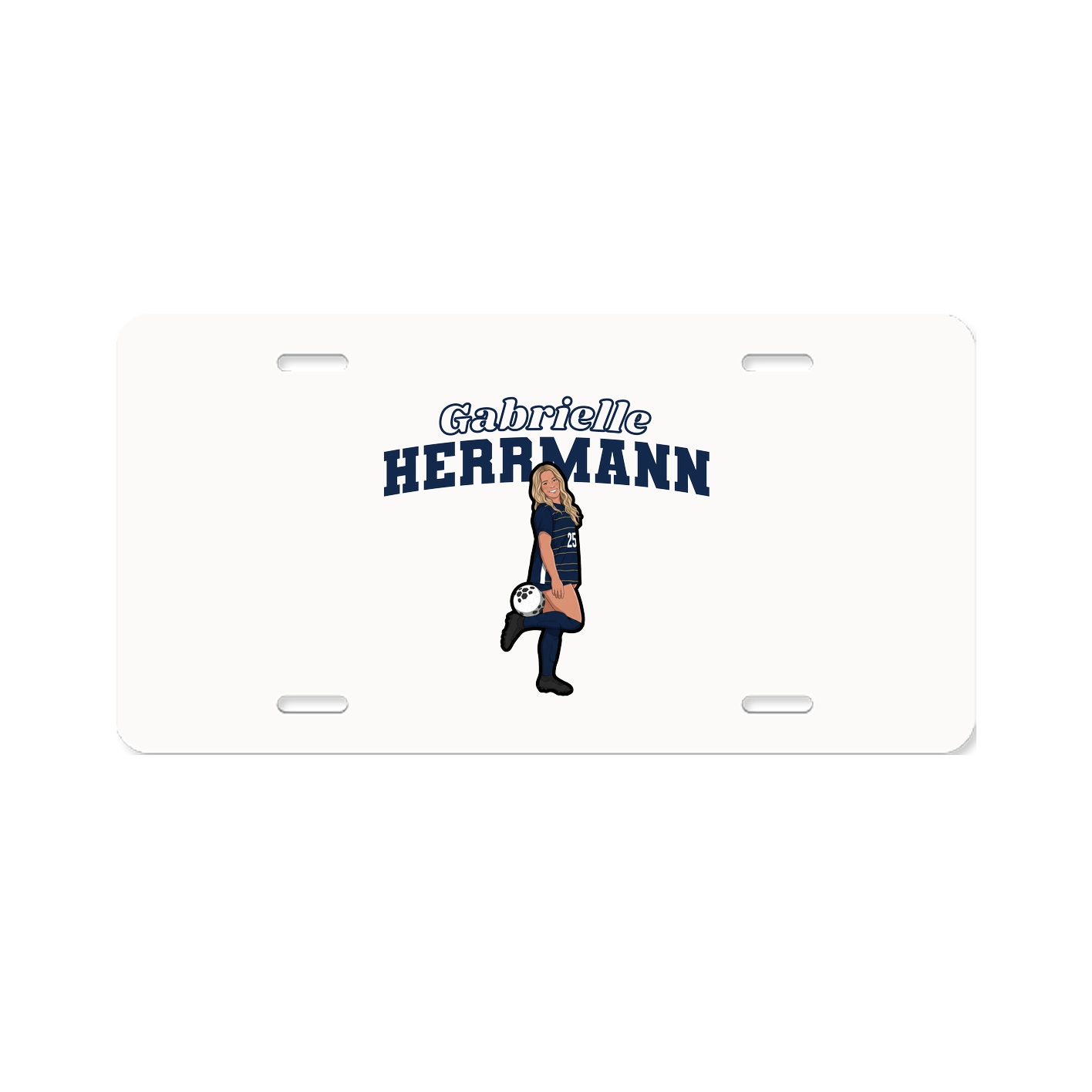 License Plate — Name Arch in Classic