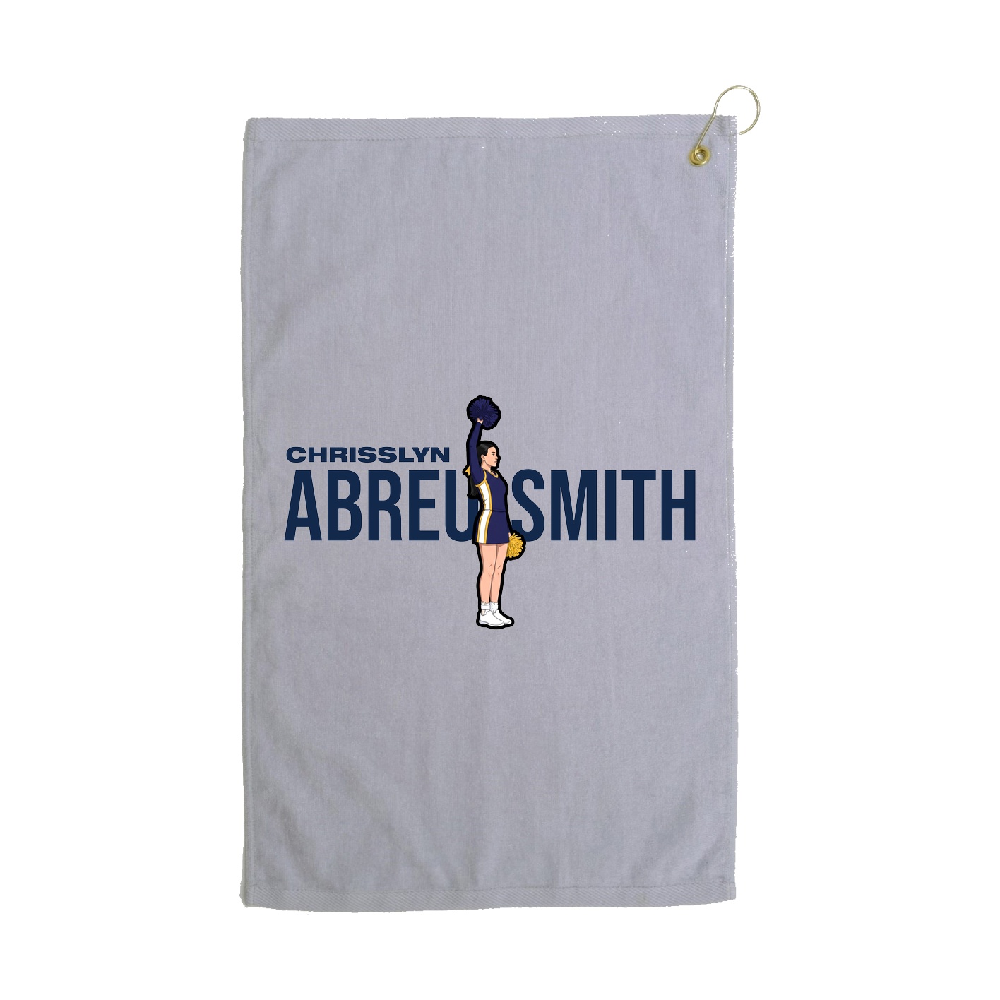 Golf Towel — Player Name in Grey