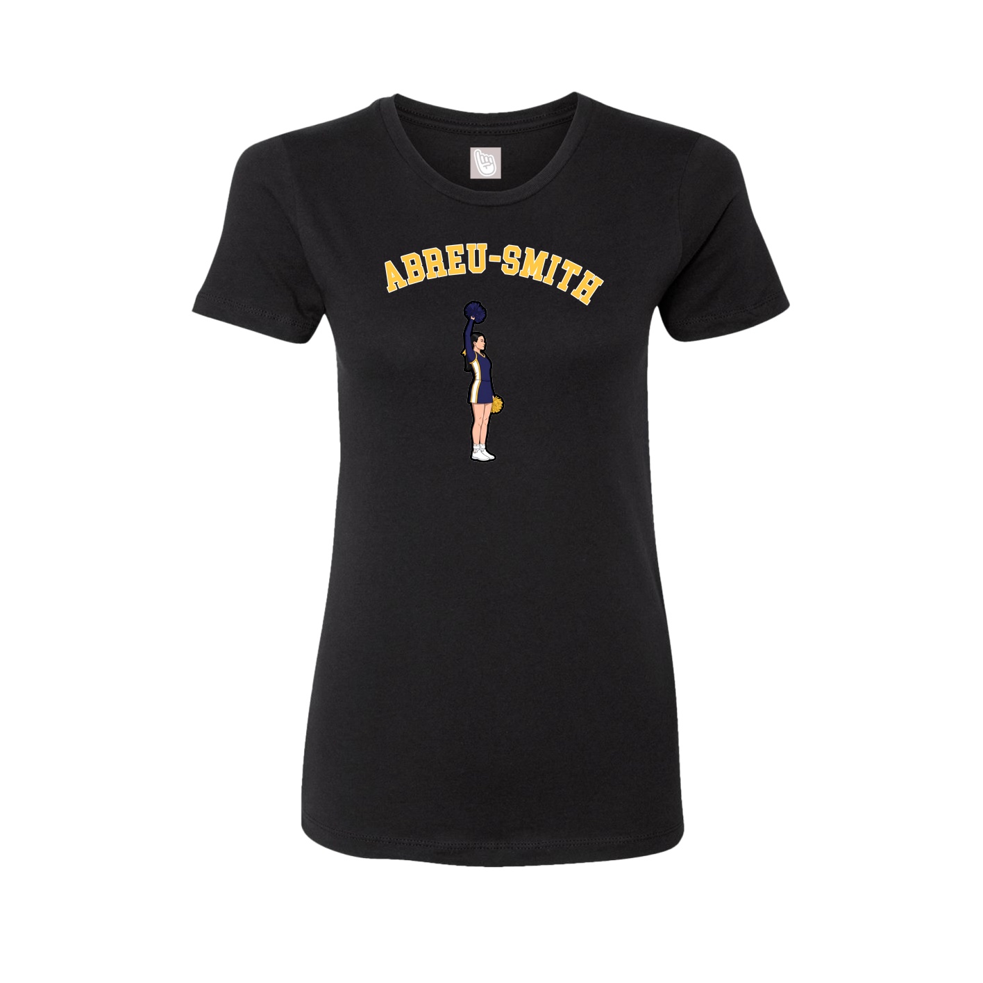 Fitted Women's Tee — Shirsey Arch in Black