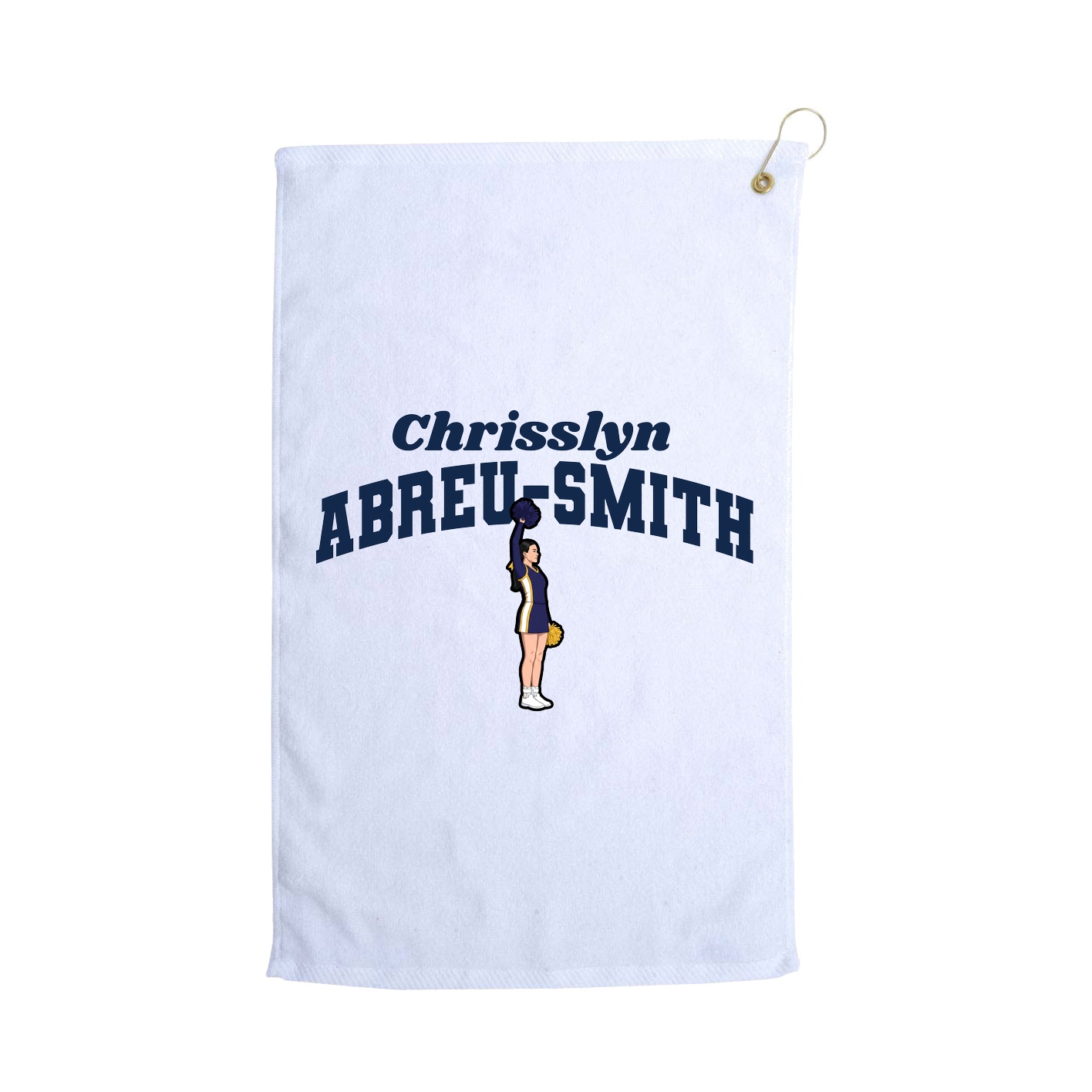Golf Towel — Signature Arch in White