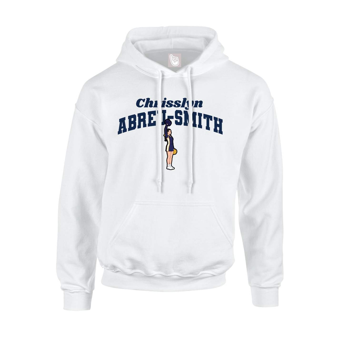 Youth Hoodie — Signature Arch in White