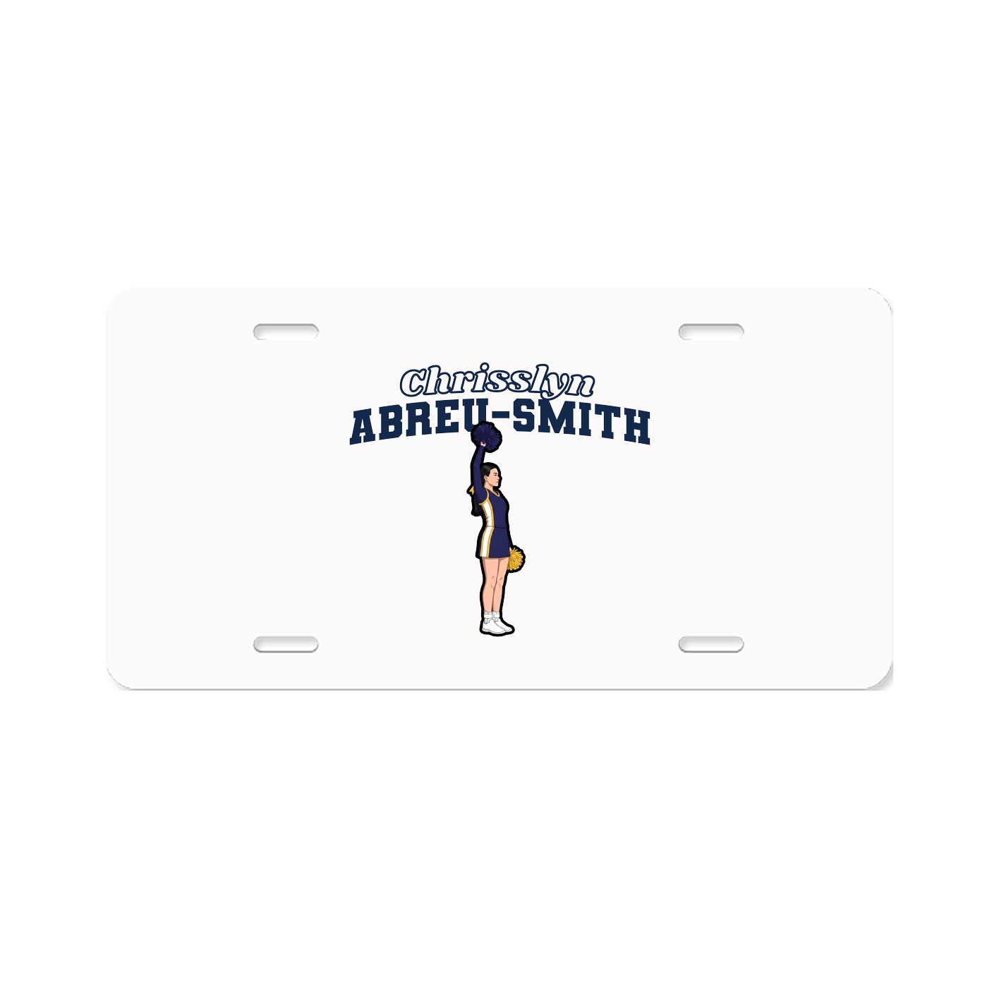 License Plate — Name Arch in Classic