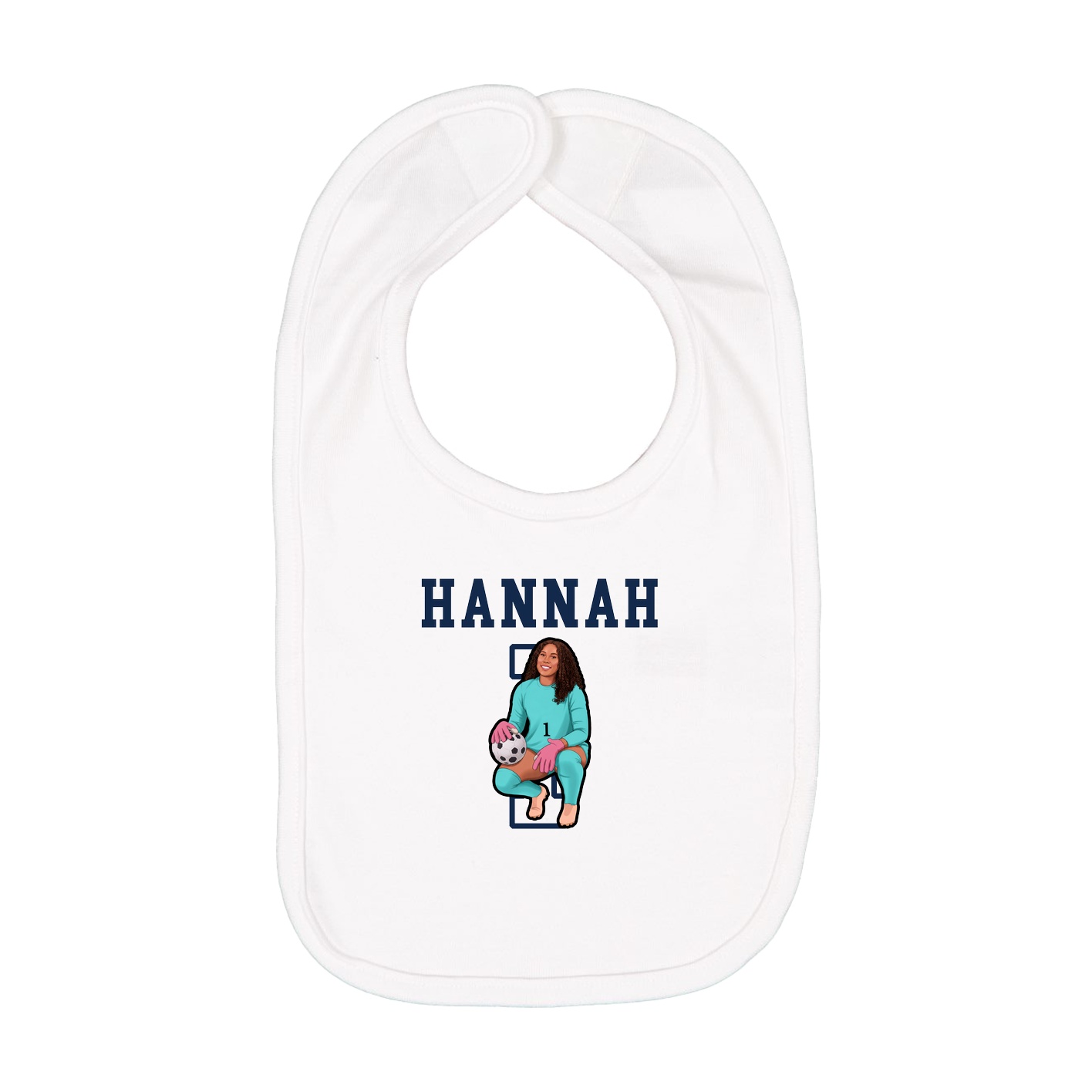 Infant Bib — Shirsey in White