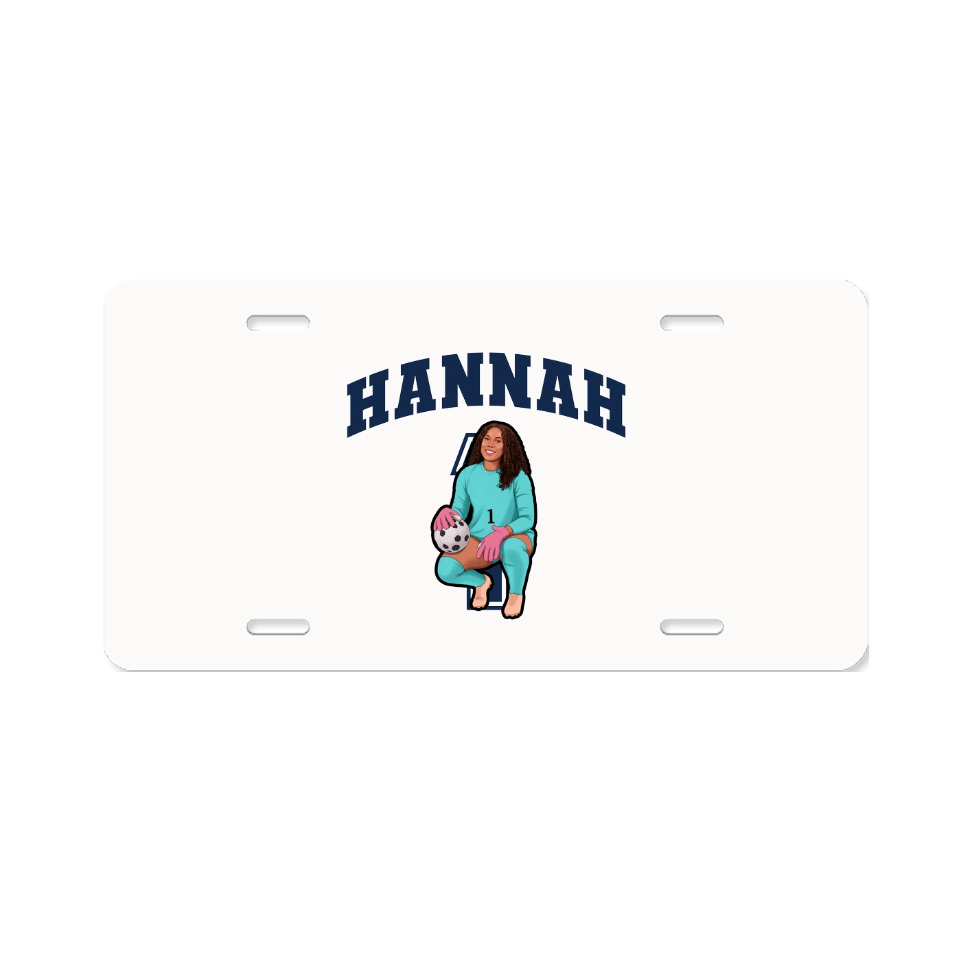 License Plate — Number in Classic