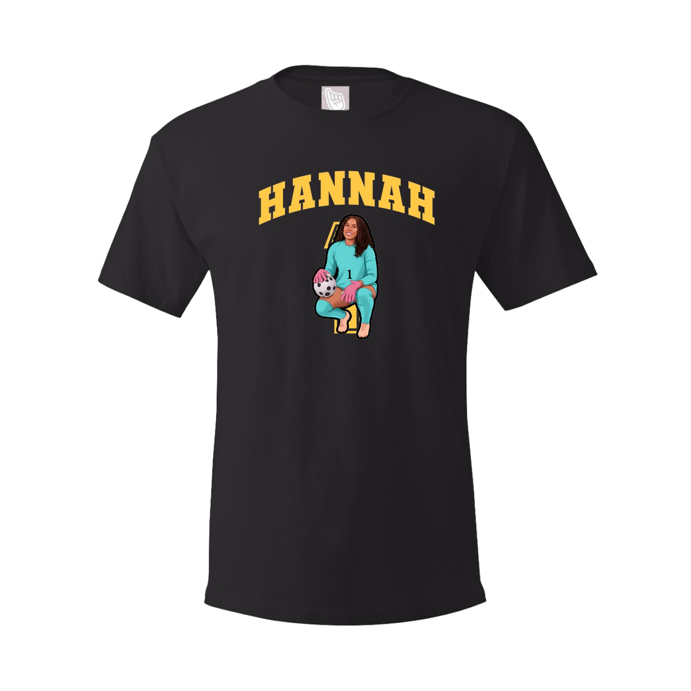 Youth Tee — Number in Black