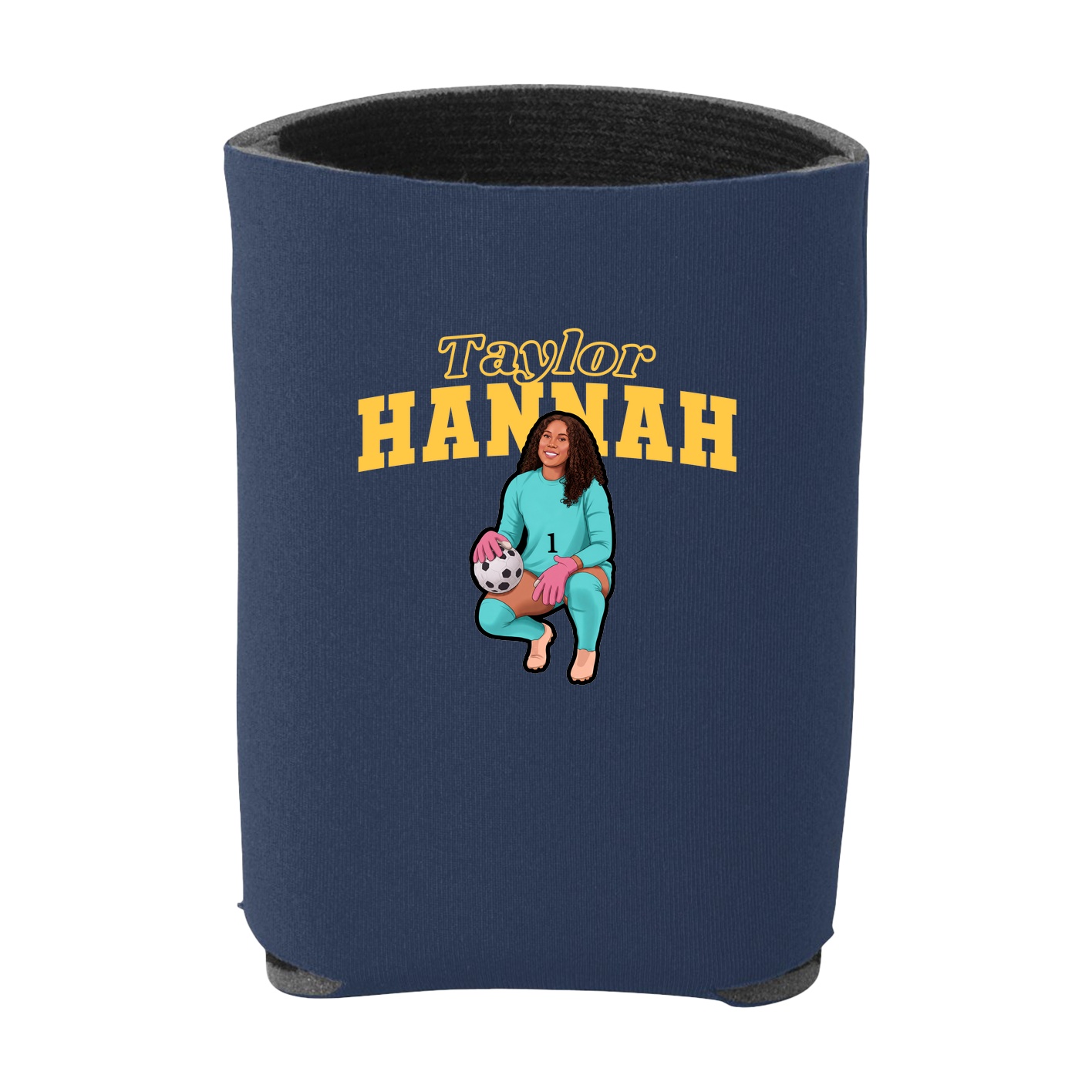 Can Holder — Name Arch in Navy