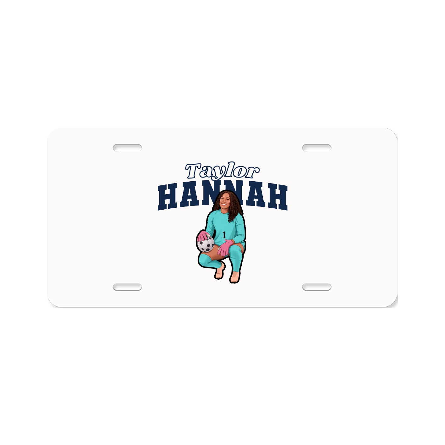License Plate — Name Arch in Classic