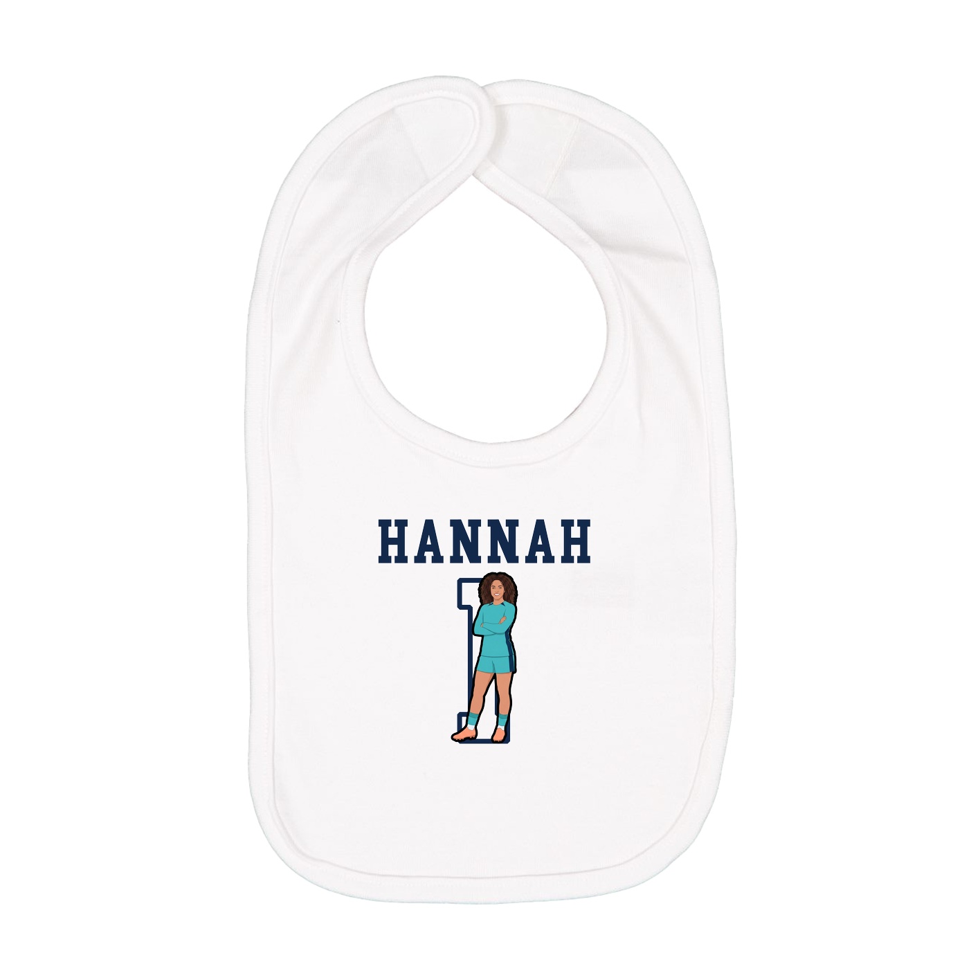 Infant Bib — Shirsey in White