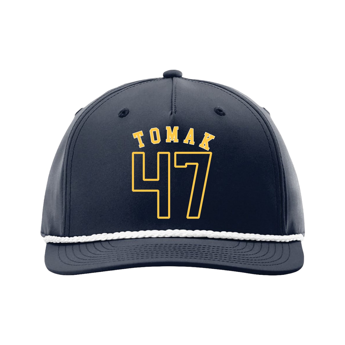 Five-Panel Classic Rope Cap — Shirsey Arch in Navy