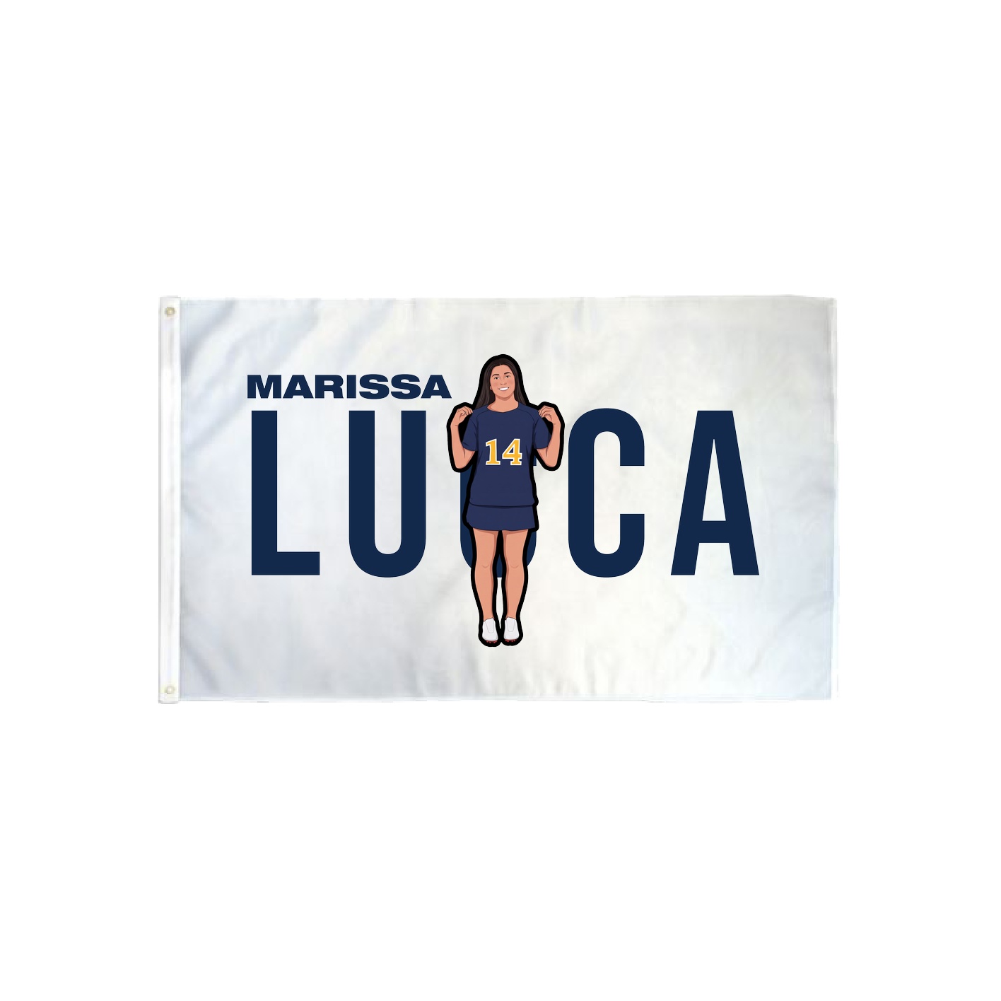 3x5 Flag — Player Name in Classic
