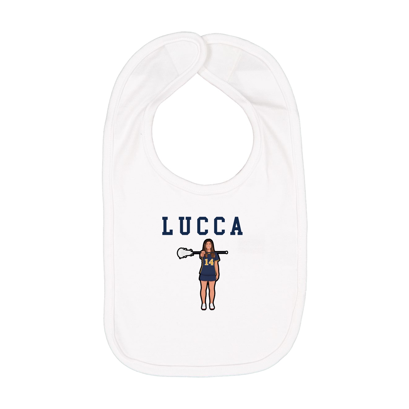 Infant Bib — Shirsey in White