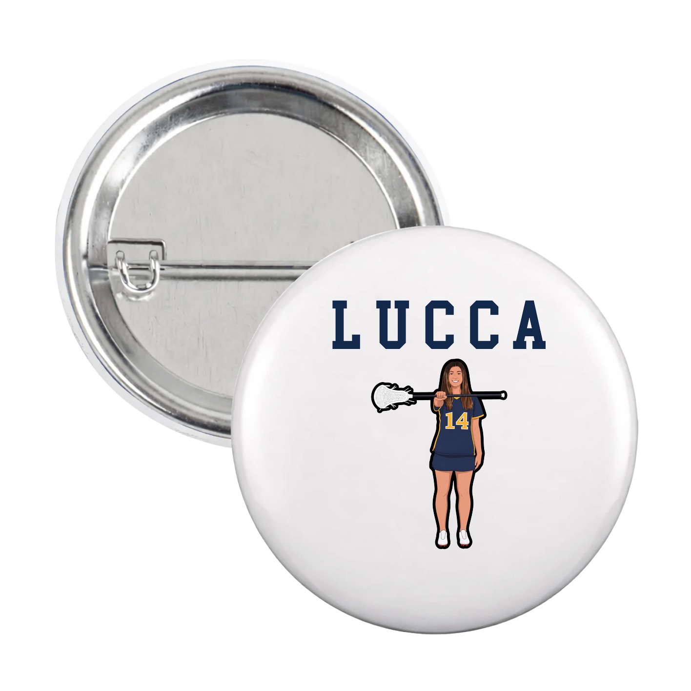 Game Day Button — Shirsey in White