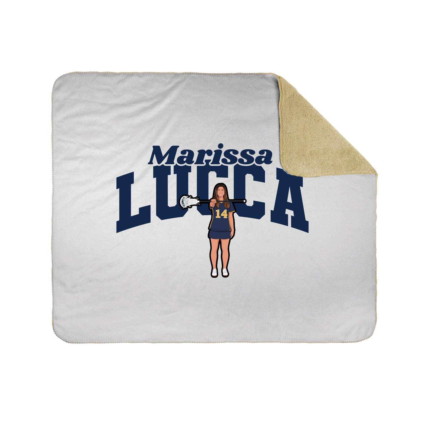 Throw Blanket — Signature Arch in White