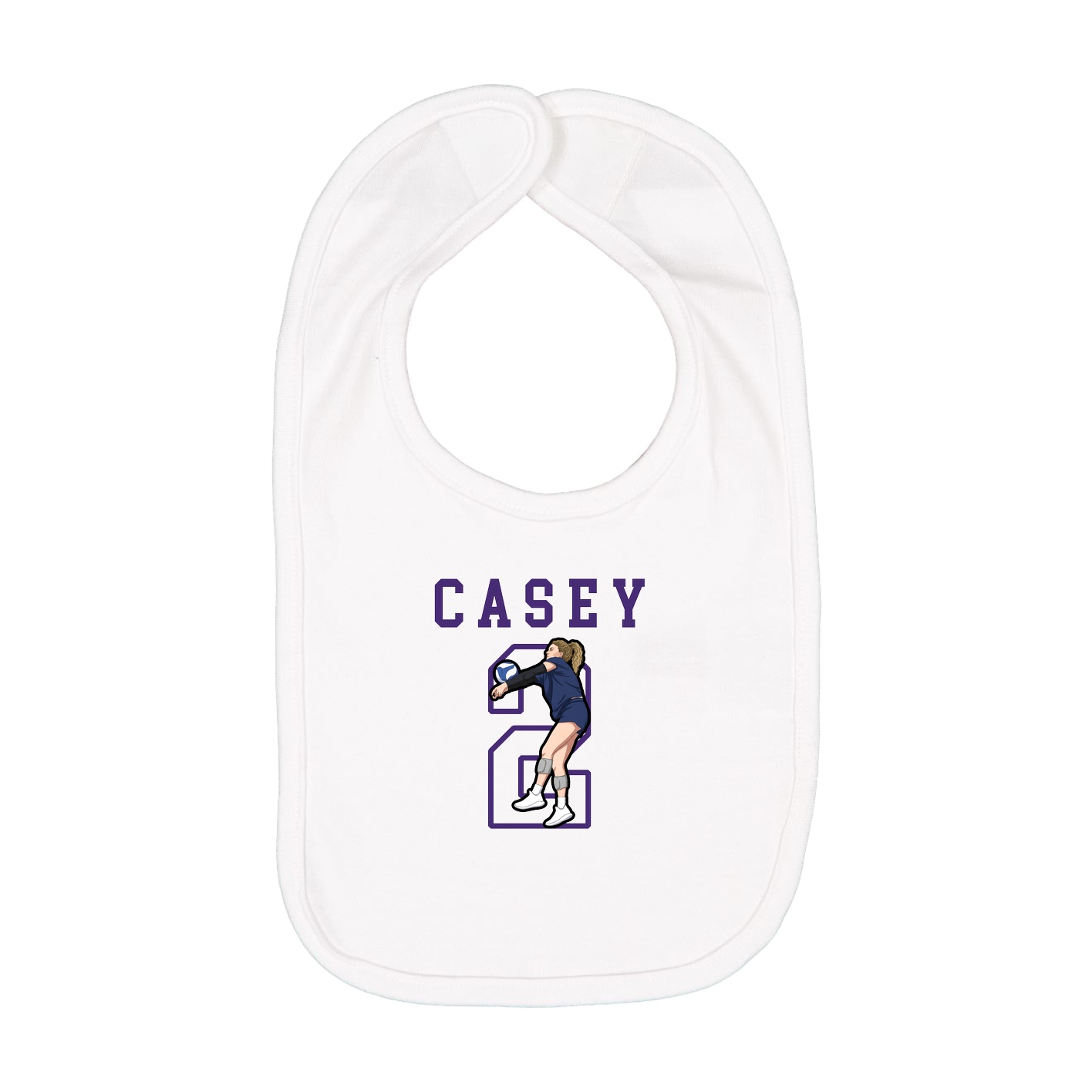 Infant Bib — Shirsey in White