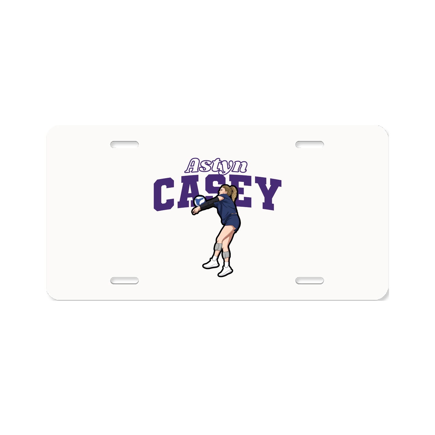 License Plate — Name Arch in Classic