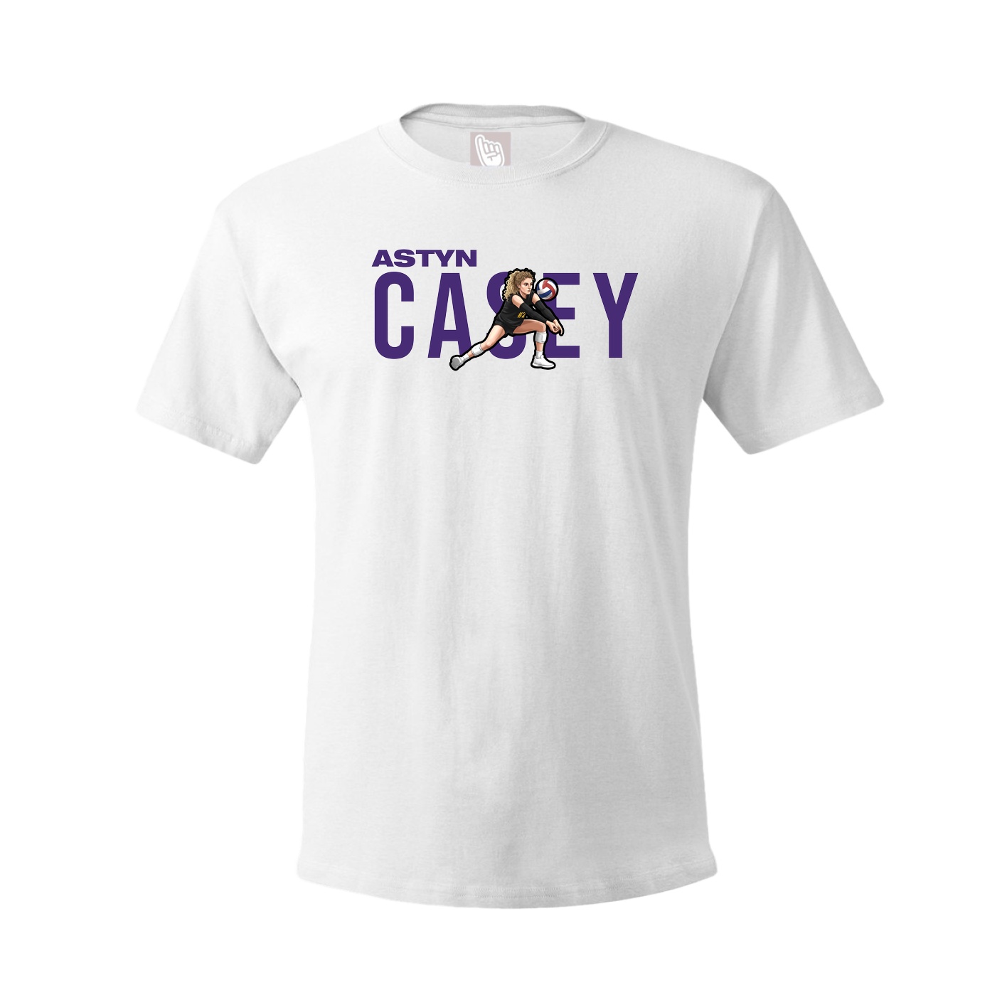 Youth Tee — Player Name in White