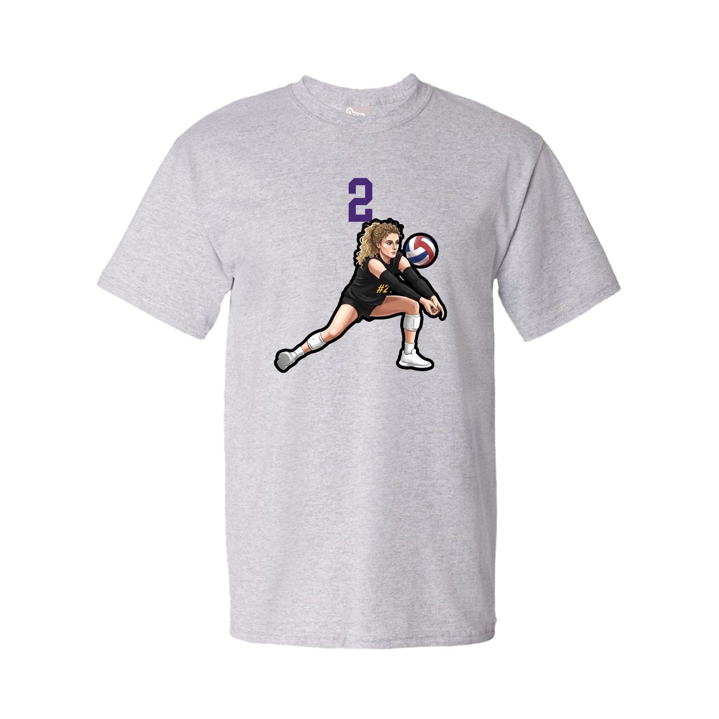 Tee — Number Top in Grey
