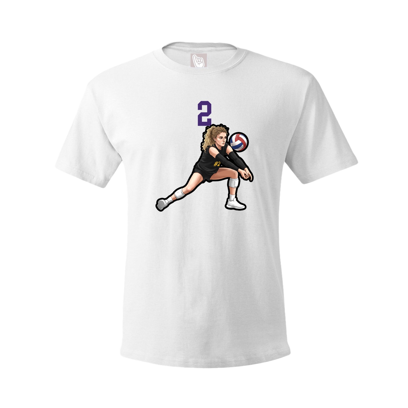 Tee — Number Top in White