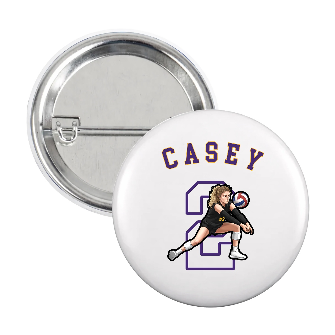 Game Day Button — Shirsey Arch in White
