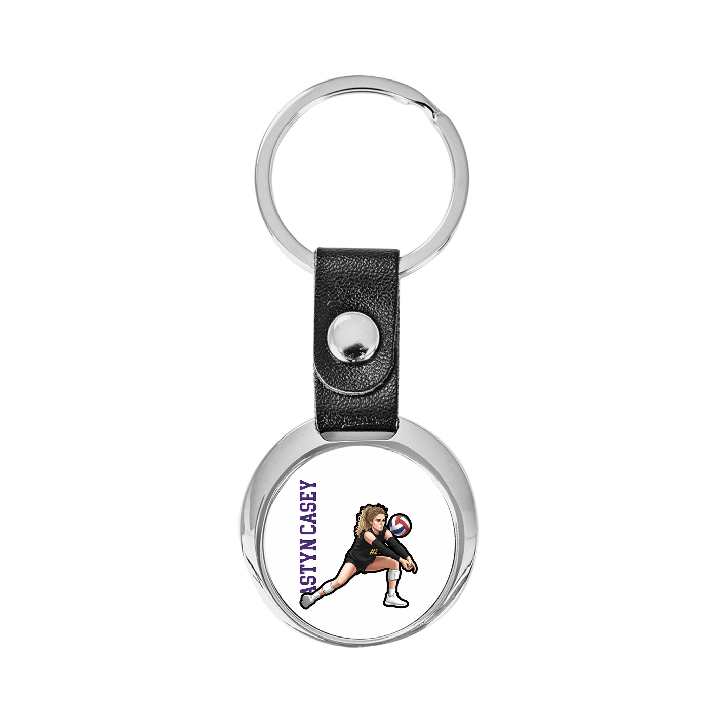 Key Chain — Name Vertical in Classic