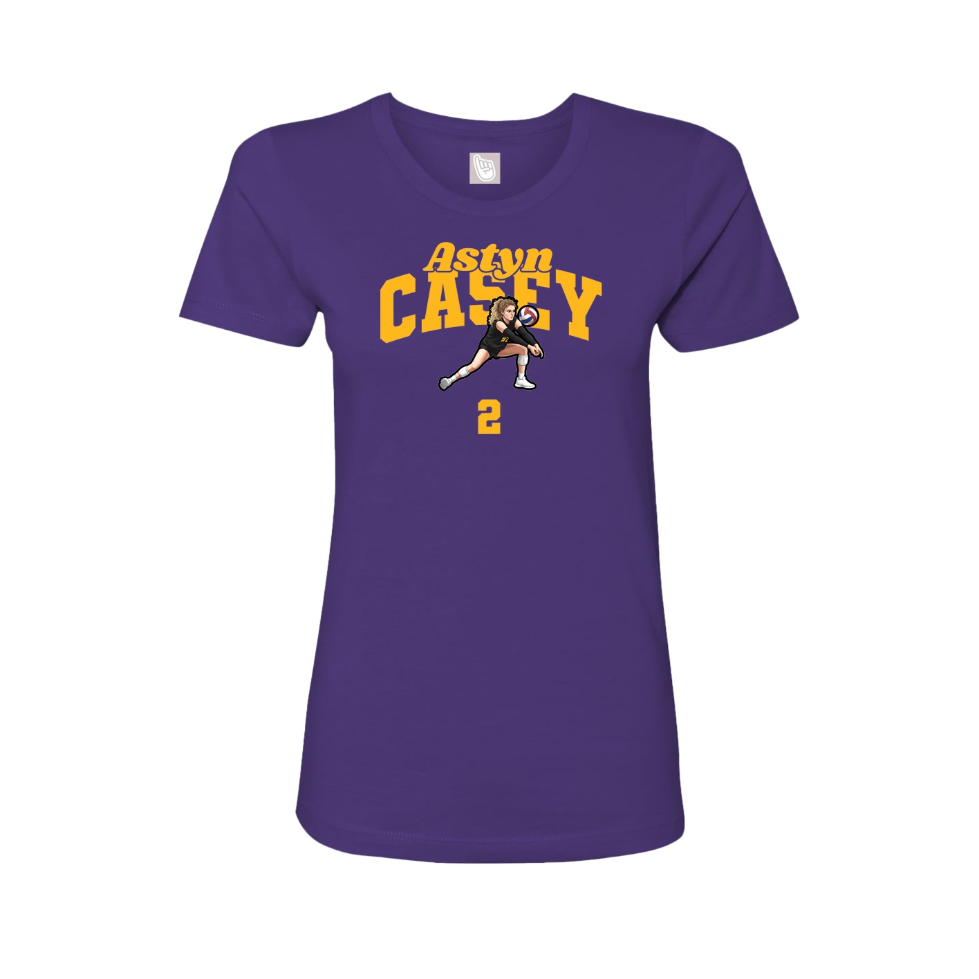 Womens Tee — Signature Arch in Purple