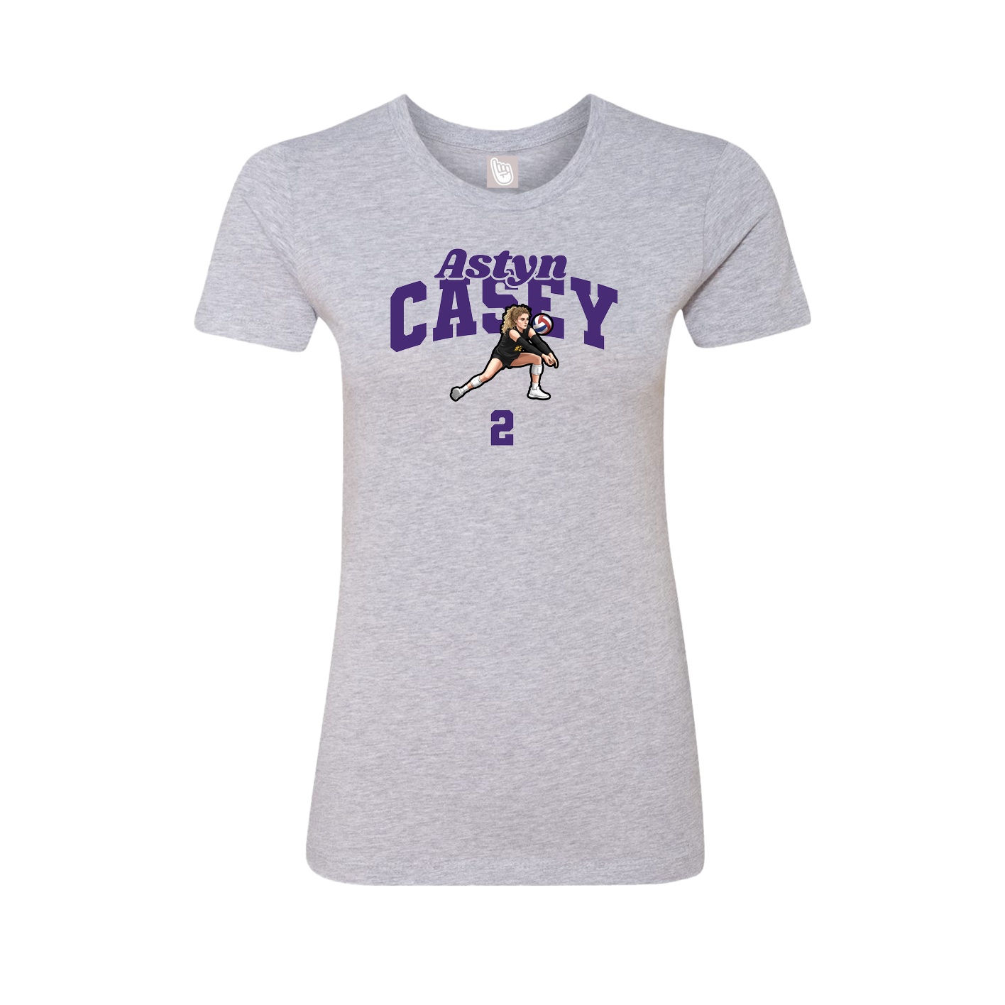 Womens Tee — Signature Arch in Grey