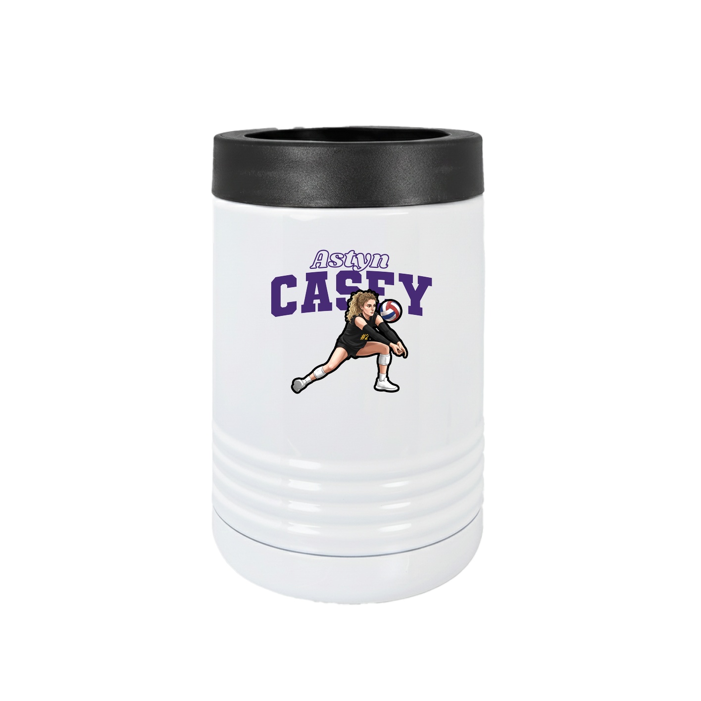 Beverage Holder — Name Arch in White